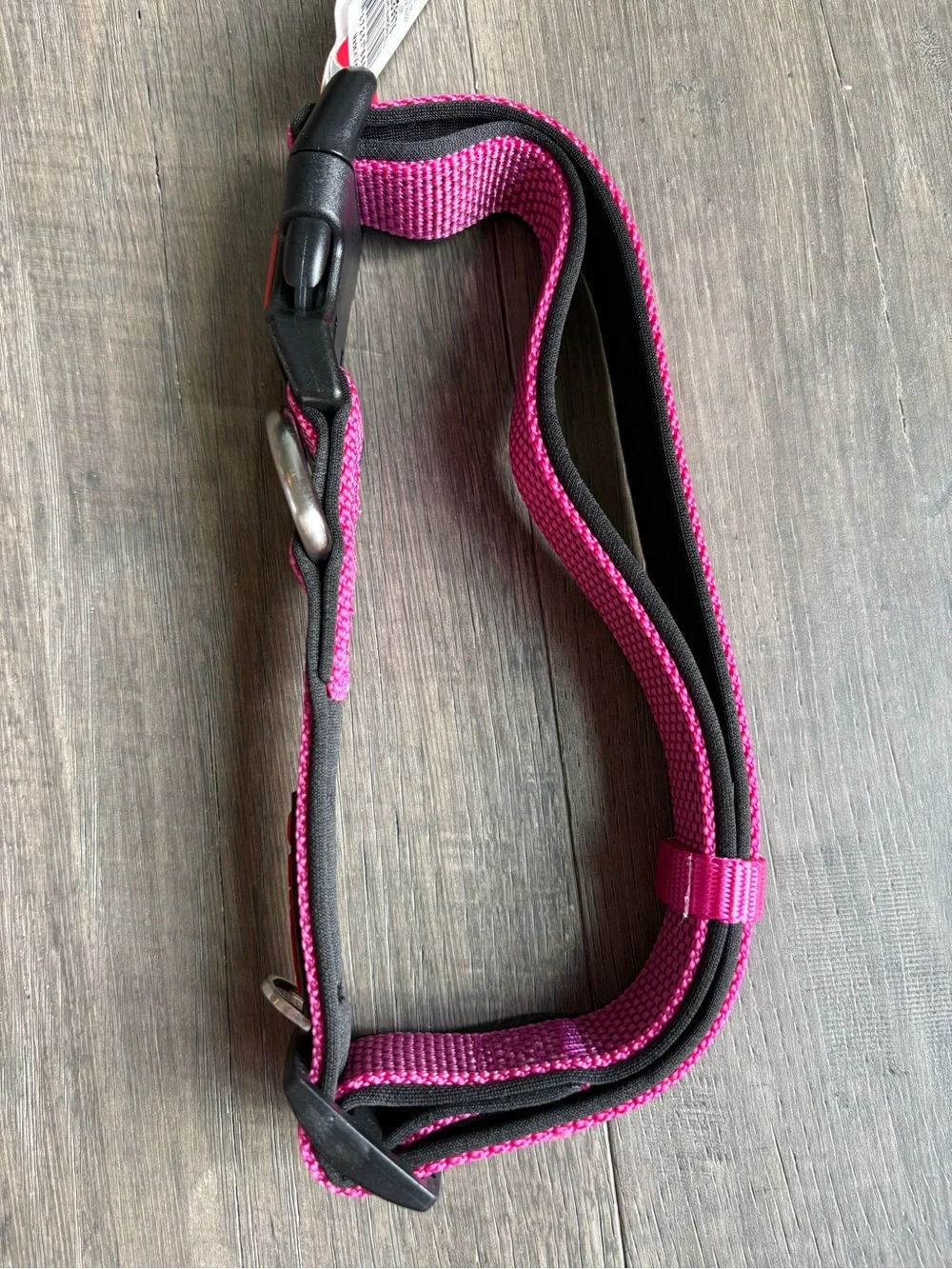 Kong Pink Woven Padded Dog Collar size Large